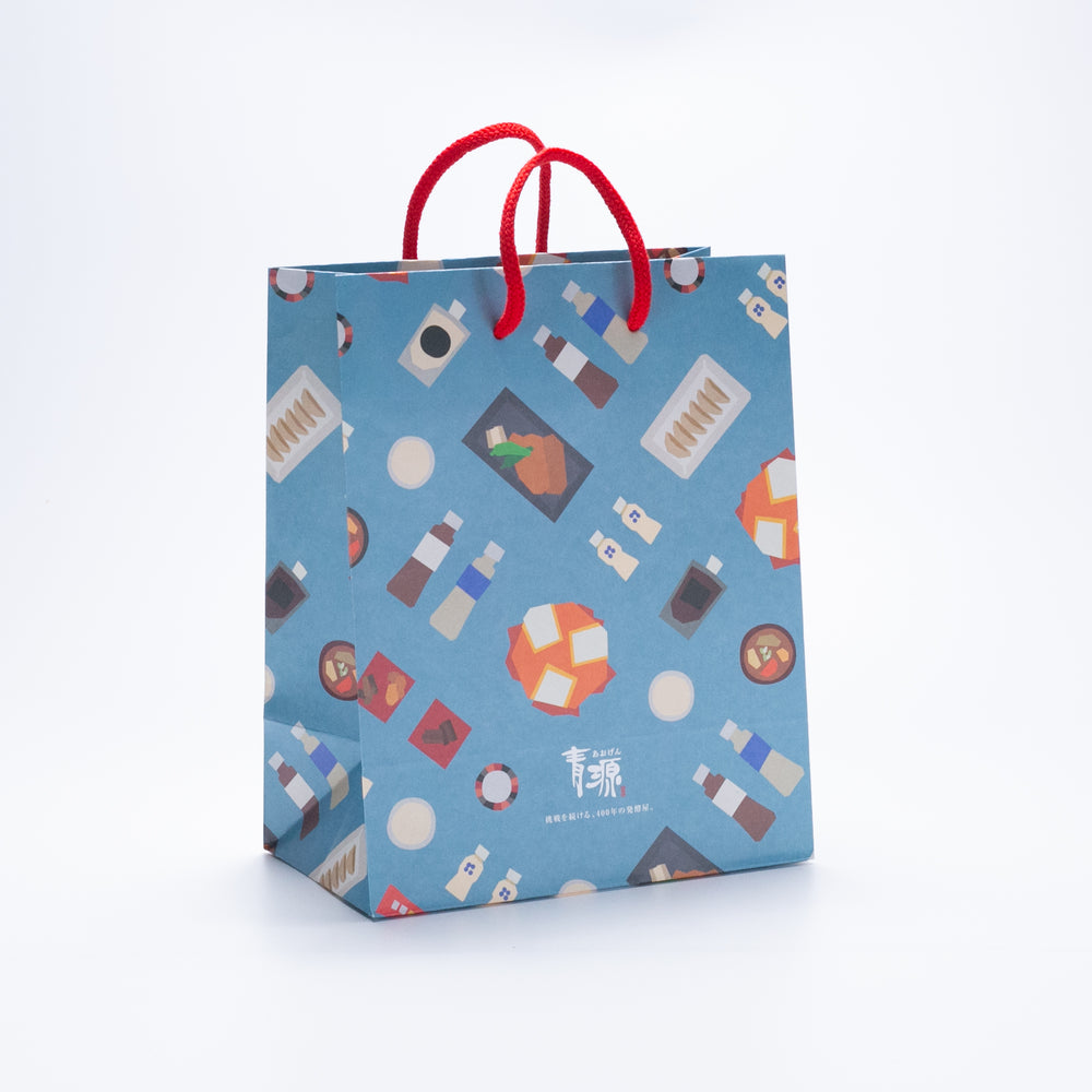 Large light blue gift bag